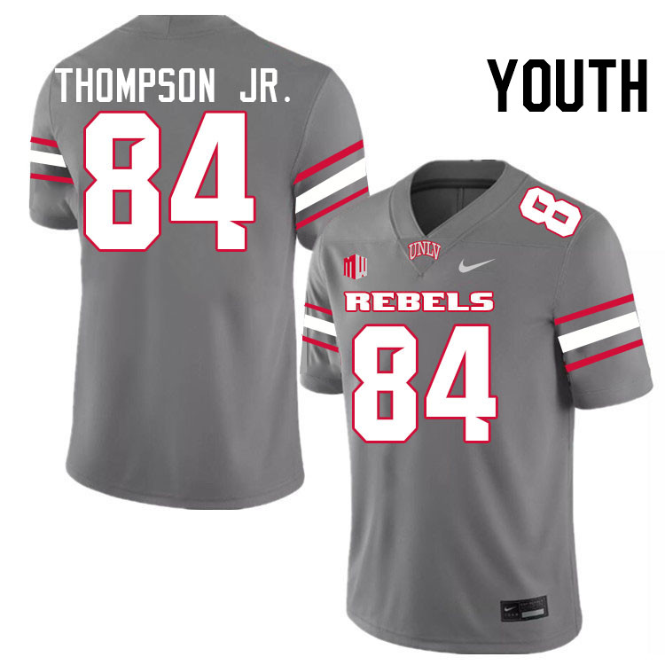 Youth #84 Corey Thompson Jr. UNLV Rebels College Football Jerseys Stitched-Grey